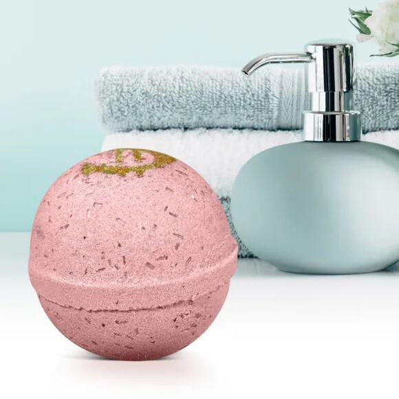 Pink Bath Bomb with Real Money Inside "White Gardenia" - Picture 5 of 8